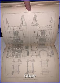 1895, Augustus Pugin, Examples Of Gothe Architecture, England, Plates, 3 Vol Set