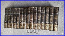 1902 Beacon Lights Of History John Lord Complete 15 Volume Set Ex-Library Books
