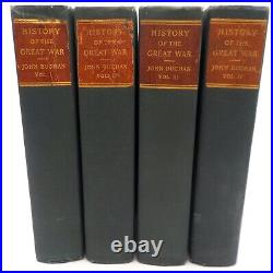 A History of the Great War John Buchan 4 Volume Set 1923 Houghton Mifflin