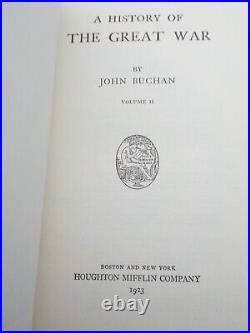 A History of the Great War John Buchan 4 Volume Set 1923 Houghton Mifflin