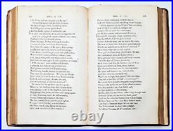 Antique 1819 The Works Of Virgil John Dryden 2 Volume Set Calfskin Leather Books