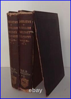 Antique Book Set An Examination Of Sir William Hamilton's Philosophy John MILL