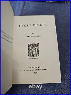 Antique Literature by John Burroughs 1885-1898 Set of 6 Edinburgh University