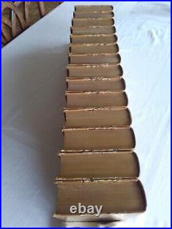 Dickens Works, 14 Volumes, 3/4 Leather Book Set (Early 1900s) Illustrated