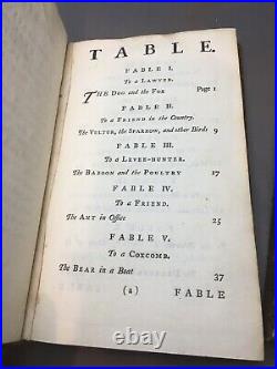 FABLES BY THE LATE MR. GAY (1746) by JOHN GAY- SET OF 2 BOOKS