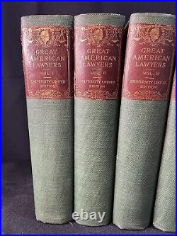 Great American lawyers 8 Volumes UNIVERSITY LIMITED EDITION 432 of 500 Sets