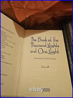 HTF The Book Of 1001 Nights 3 Book Set Borders Leatherbound Classics 2007