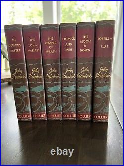 JOHN STEINBECK Set of 6 Collier Books Grapes of Wrath, Mice & Men