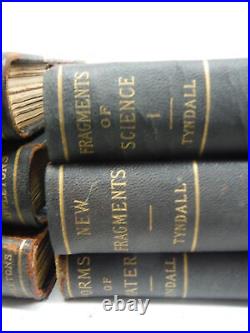JOHN TYNDALL SCIENCE BOOKS SET OF 6 Fragments of Science, Vols I & II For