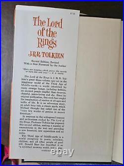 JRR Tolkien Lord of the Rings 1965 box set HC x3 with maps VERY GOOD