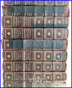 John Greenleaf Whittier Works 1892 Lot Of 9 Vol Complete Victorian Poetry E42
