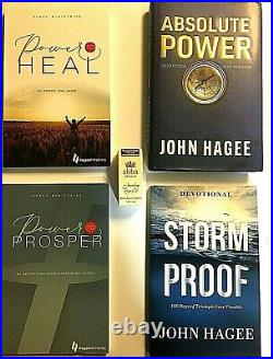 John Hagee Set Anointing Prayer Oil, Absolute Power, Power To Heal, Storm Proof