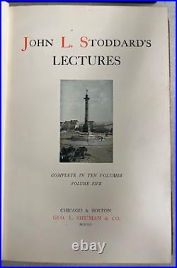 John L. Stoddard's Lectures Vols I X, Suppl 1-5 (15 Vols) G. L. Shuman 1913