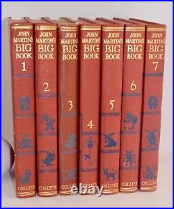 John Martin's Big Book Little Folk Set 1-7 Illustrated 1930 Complete Set