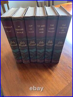 John Steinbeck collection PF Collier & Son Set Of 6 Hardcover 1935 1940
