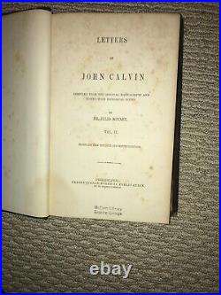 Letters of John Calvin By Dr. Jules Bonnet Volumes 1 & 2 (Hardbacks 1858)
