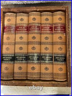 Life Of Washington Full Set In Original Wood Crate 1926 5 Vols