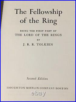 Lord of the Rings Trilogy JRR Tolkien 1965 2nd Ed Box Set With Maps