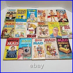 Lot of 17 MAD Paperback Book set QWERTY Al Jaffee LOOKS AT TODAY Dirty Tricks TV