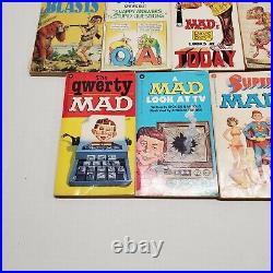 Lot of 17 MAD Paperback Book set QWERTY Al Jaffee LOOKS AT TODAY Dirty Tricks TV