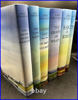 NEW Steinbeck's 6-Book Set Book of the Month Hardcover / Dust Jacket