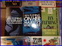 Original JAMES BOND full set Ian Fleming Casino thru Octopussy + Col. Sun PBs=16