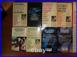 Original JAMES BOND full set Ian Fleming Casino thru Octopussy + Col. Sun PBs=16