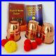 PRO Magic Cups And Balls COMBO Set with Chop Cup COPPER Deluxe 3 x 2.5 +2 Books