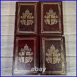 Rare Set of 4 Pope John Paul II Books Easton Press Leather Bound Go In Peace VGC