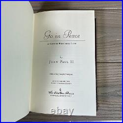 Rare Set of 4 Pope John Paul II Books Easton Press Leather Bound Go In Peace VGC