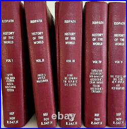 Ridpath History Of The World 1901 Lot of 8/9 Volumes Victorian Illustrated WHBS