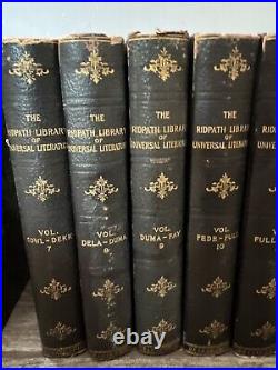 Ridpath Library of Universal Literature DeLuxe Edition 1899 Antique Books Set 24