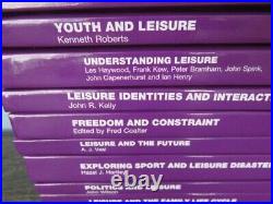 Routledge Library Editions Leisure Studies 1st Edition complete 12 volume set