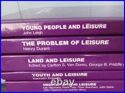 Routledge Library Editions Leisure Studies 1st Edition complete 12 volume set