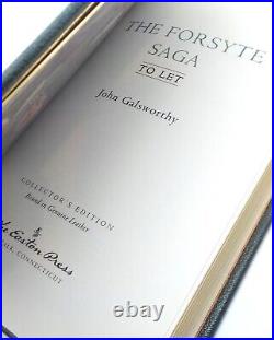 THE FORSYTH SAGA John Galsworthy Set of 3 The Easton Press Collectors Editions