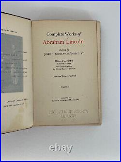 The Complete Works of Abraham Lincoln, 12 Vol. Set Decorative Binding (1894)