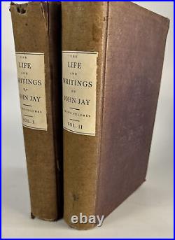 The Life Of John Jay 1833 By His Son William Jay RARE 2 volume Set