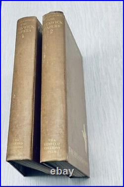 The Pickwick Papers- 2 Volume Set Limited Editions Club (1933)John Austen Illus