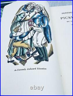 The Pickwick Papers- 2 Volume Set Limited Editions Club (1933)John Austen Illus