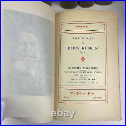 The Works of John Ruskin Edition De Luxe Jefferson Press 39 Volumes Set 12 books