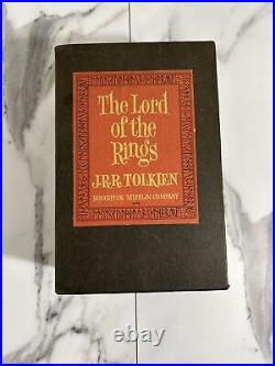 VTG 1965 Lord Of The Rings J. R. R Tolkien Box Set with MAPS Houghton Mifflin Signed