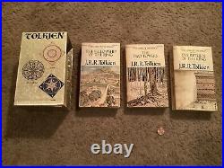 Vintage 2 Box Set Lot Of LOTR HOBBIT Books 1 HB 1 Softcover J. R. R. TOLKIEN