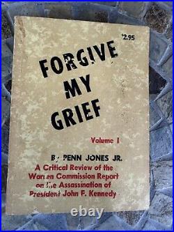 Vintage Book Set Forgive My Grief Penn Jones 1966 Volume 1 & 2 Assassination JFK