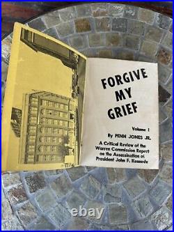 Vintage Book Set Forgive My Grief Penn Jones 1966 Volume 1 & 2 Assassination JFK