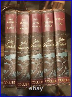 Vintage John Steinbeck Collier 1935-1942 Set Of 5 Hardcover Books 1st Editions