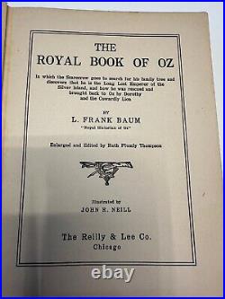Vintage set of 7 Wizard of Oz Books L Frank Baum Reprints