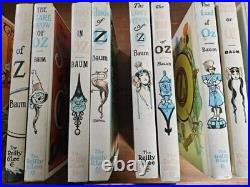 Wizard of OZ L. Frank Baum 14 Book Set Hardcover White Edition Reilly & Lee 1956