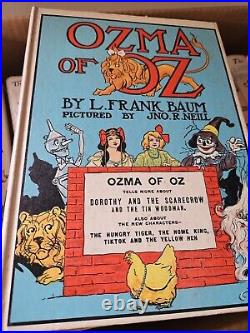 Wizard of OZ L. Frank Baum 14 Book Set Hardcover White Edition Reilly & Lee 1956