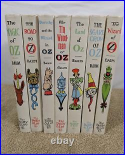 Wizard of Oz Frank Baum 7 Book Set Reilly and Lee Co Excellent